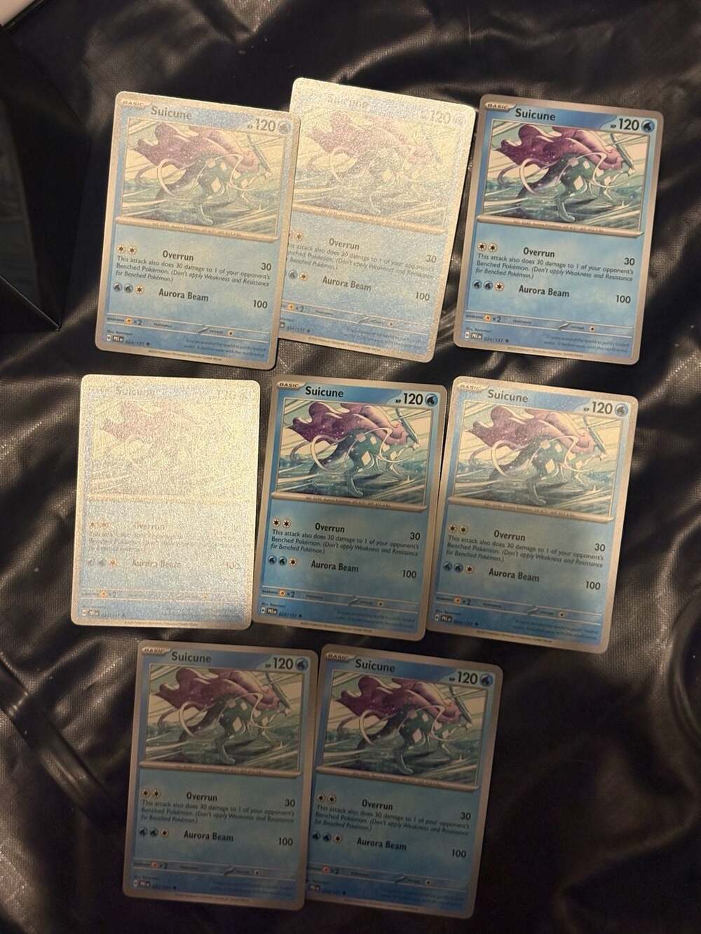 Lot of 7 Suicune  Cards - Pokemon Prismatic Evolutions